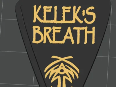 Spear keychain, Stormlight Archives spelling Kelek