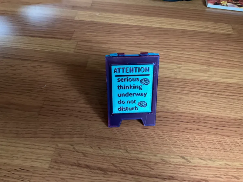 Serious Thinking Underway Sign