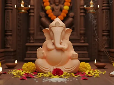 Lord Ganesha In Meditation V2