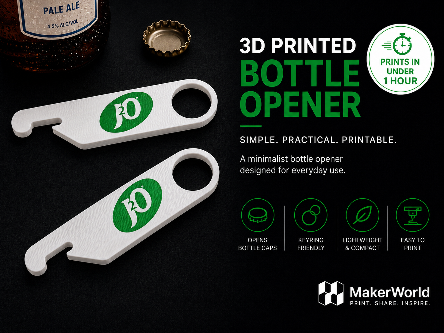 J20 Design Bottle Opener