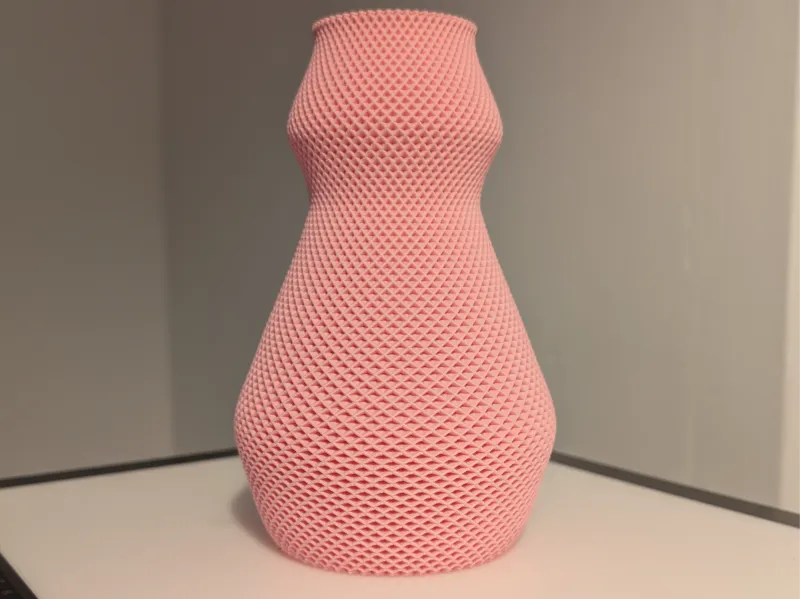Vase with small facets