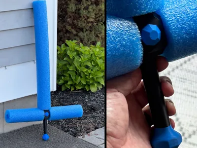 Pool Noodle Sword with Gems