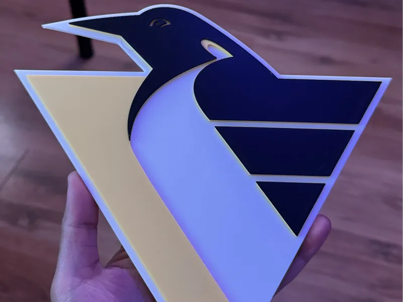 Pittsburgh Penguins Retro Wall Emblem / Poster