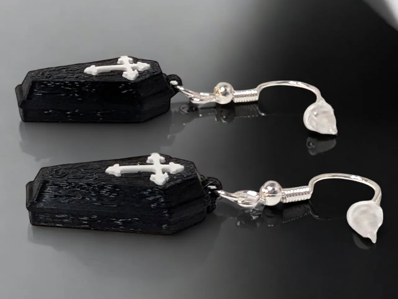 Coffin Earrings view 3