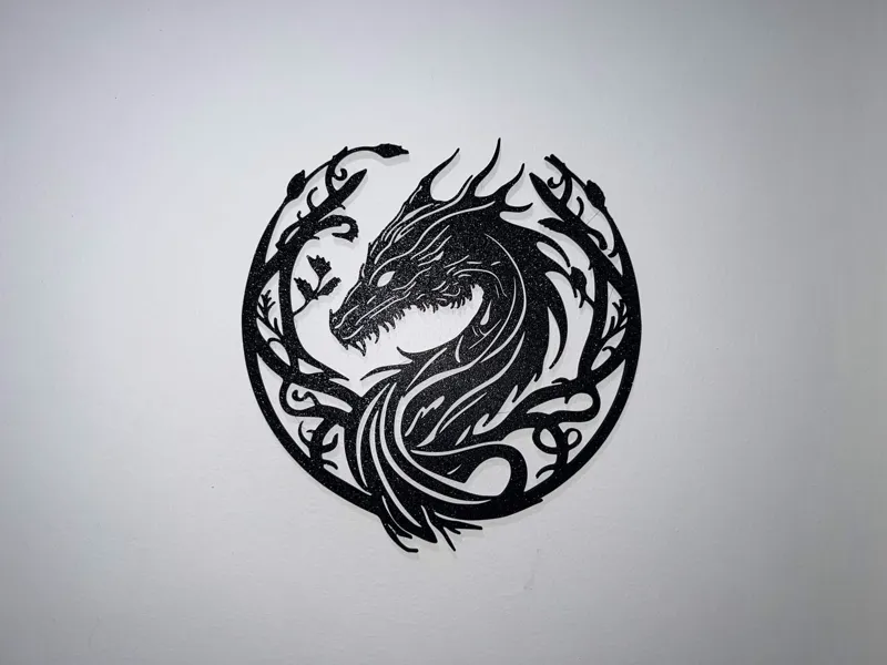 Circular Dragon Wall Art