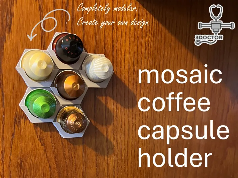 Mosaic coffee pod holder - Make your own design