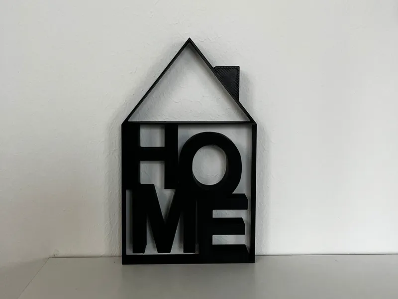 "HOME" House Frame  – Großer Schriftzug