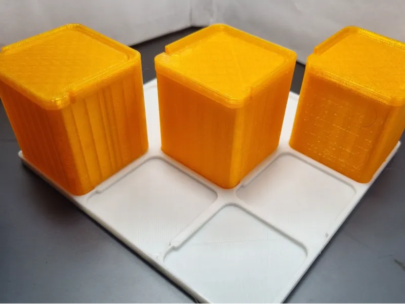 Screw storage stackable box & gridfinty like base