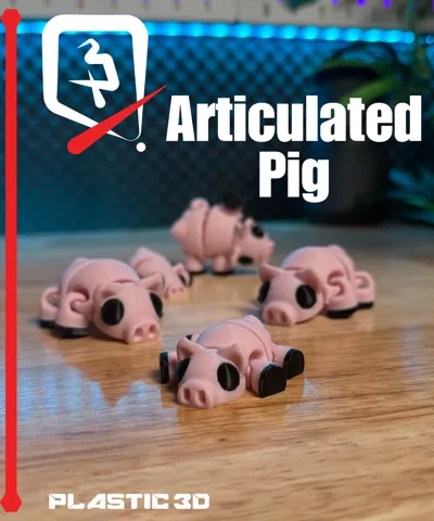 Oink-tastic Articulated Pig! - Free 3D Print Model - MakerWorld