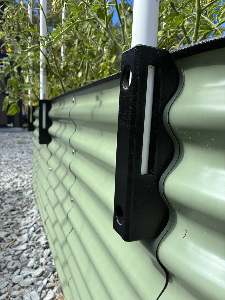 Raised Garden Bed PVC Mounts - Free 3D Print Model - MakerWorld