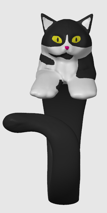 Miniatura 2 do modelo 3D 猫咪手镯和戒指