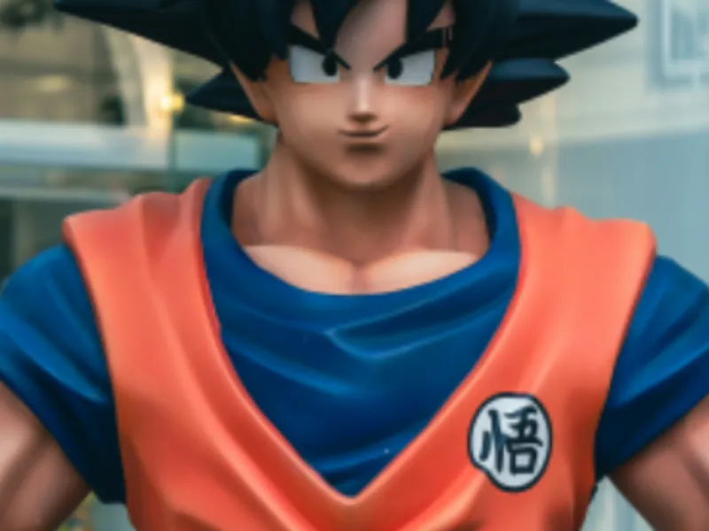 Goku pixel puzzle