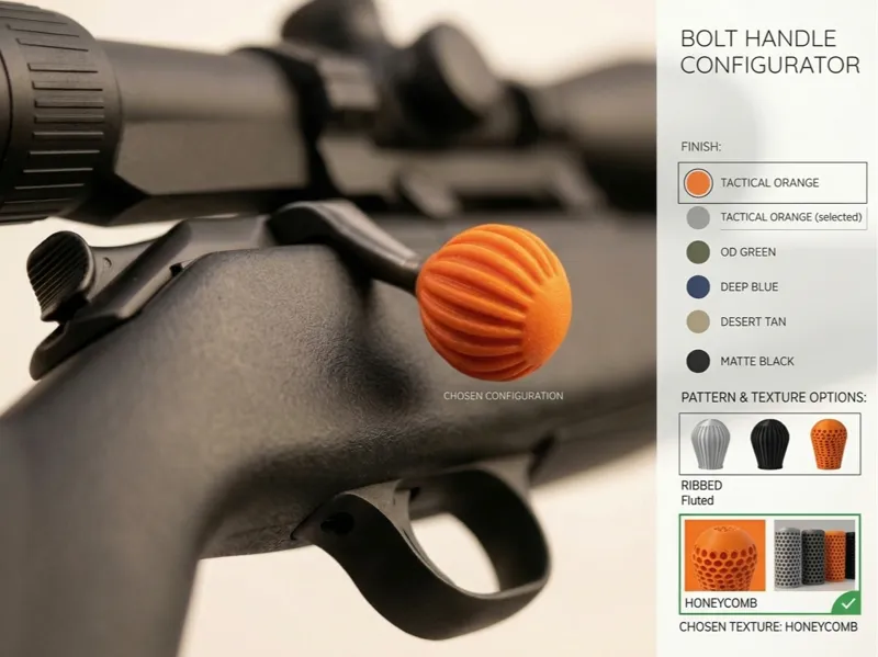 CONFIGURATOR | Customize your Rifle Bolt Knob