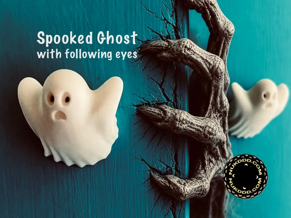 Halloween Ghost Knob & Magnet - Free 3D Print Model - MakerWorld