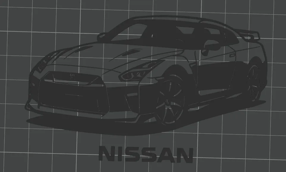 Nissan wallart - Free 3D Print Model - MakerWorld