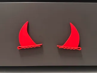 Super Fast Print Halloween Demon Horn Hairclip