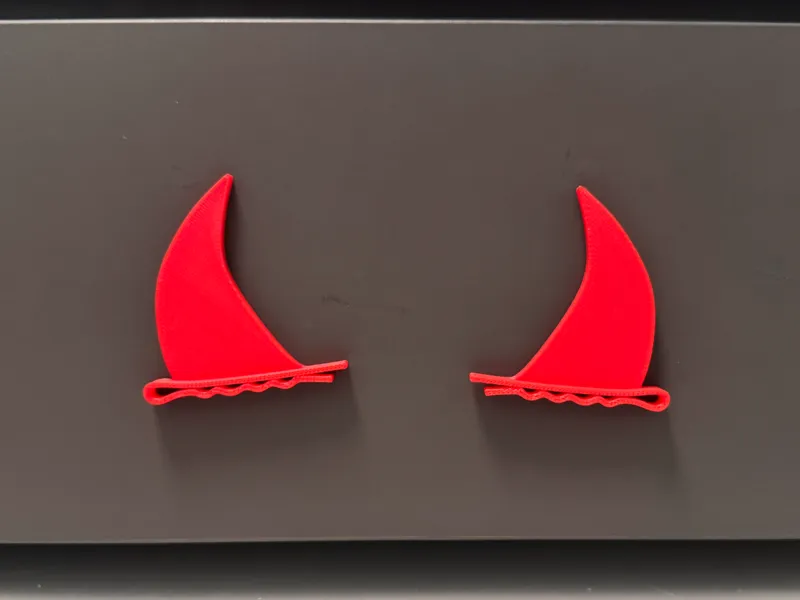 Super Fast Print Halloween Demon Horn Hairclip