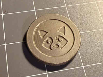 Sneaky Sasquatch Raccoon Coin