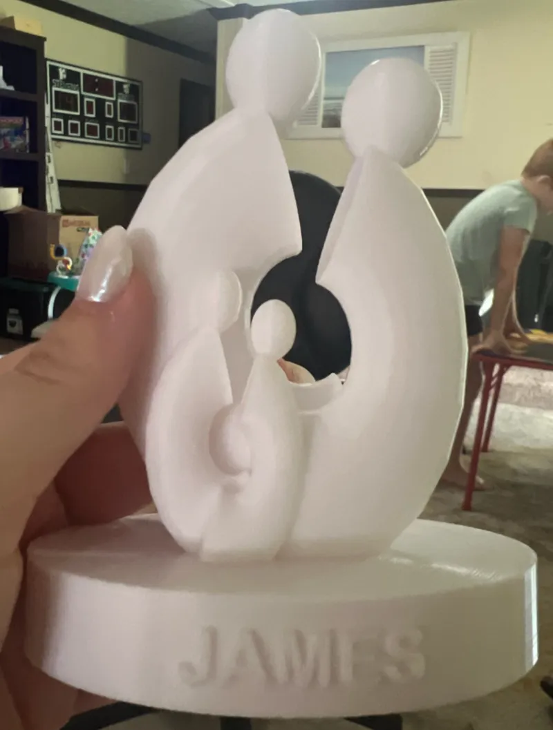 Low Poly Family Statue