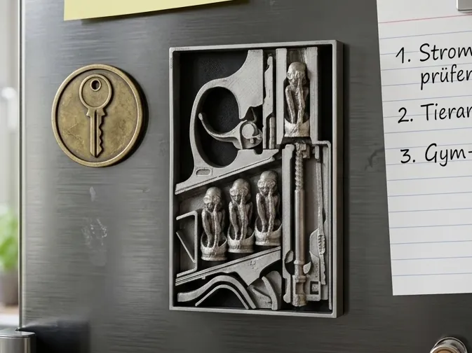 Birthmachine by HR Giger Kühlschrankmagnet