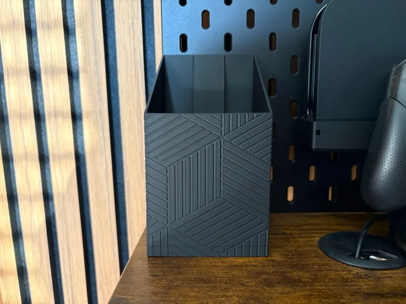 open bin to cover up Skadis table connector