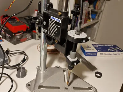 Heat Insert Drill Press with Hakko 888d+Dremel 212