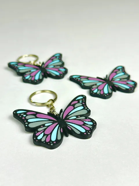 Butterfly Keychain view 3