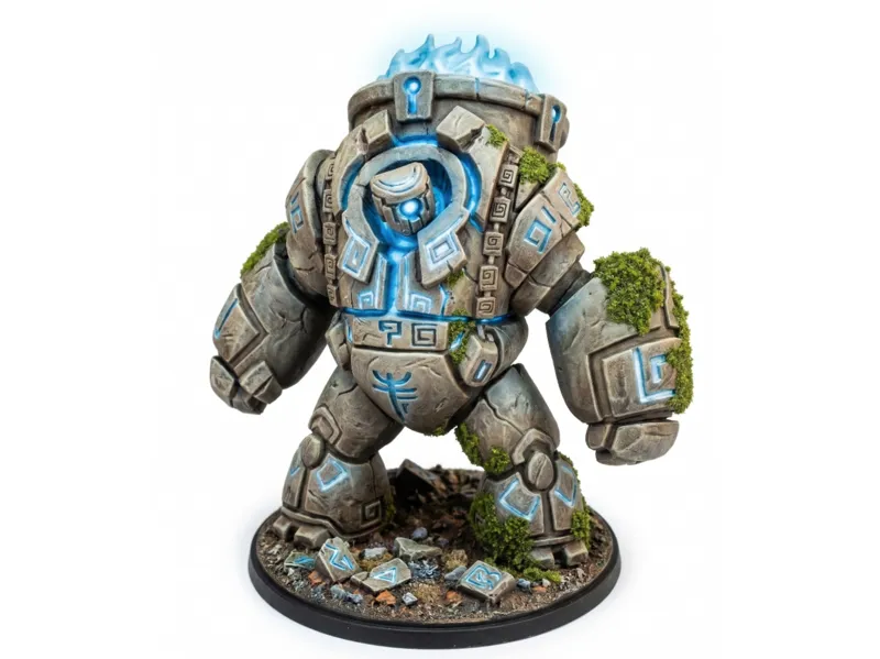 Stone Golem D&D Miniature (60mm)
