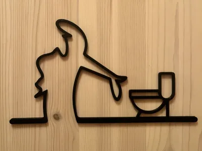 WC Sign
