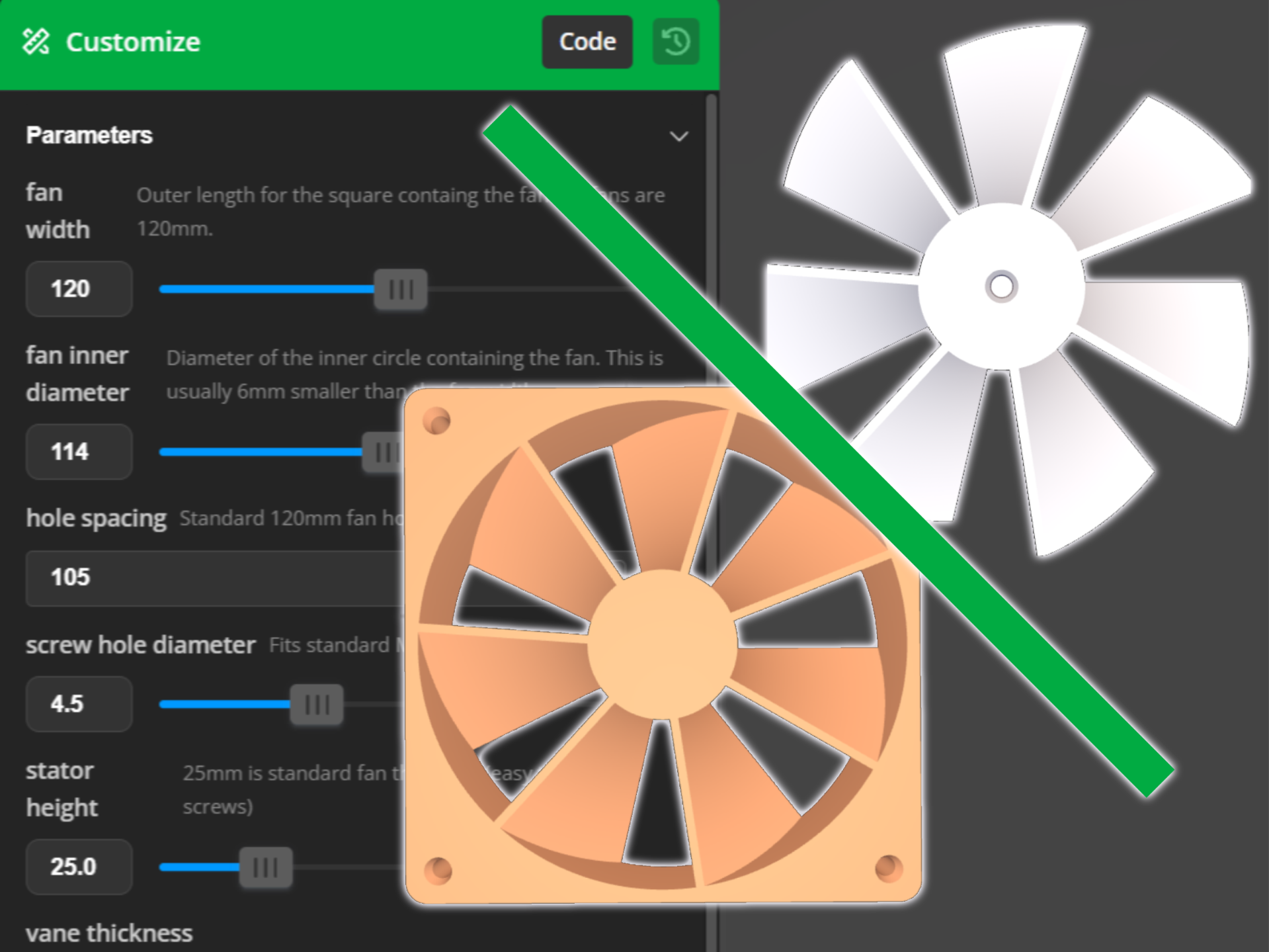 V2 Parametric Stator and Blade Generator - PC Fans