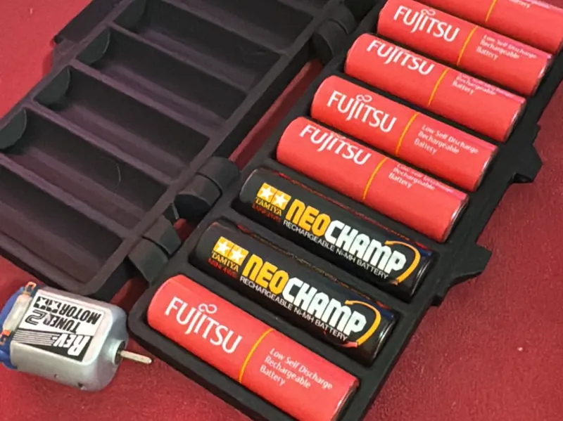 AA slim battery storage