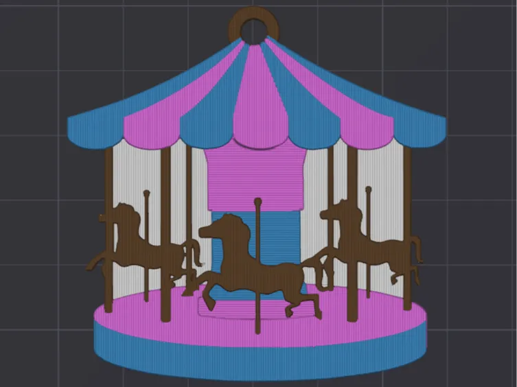 Carousel Keychain