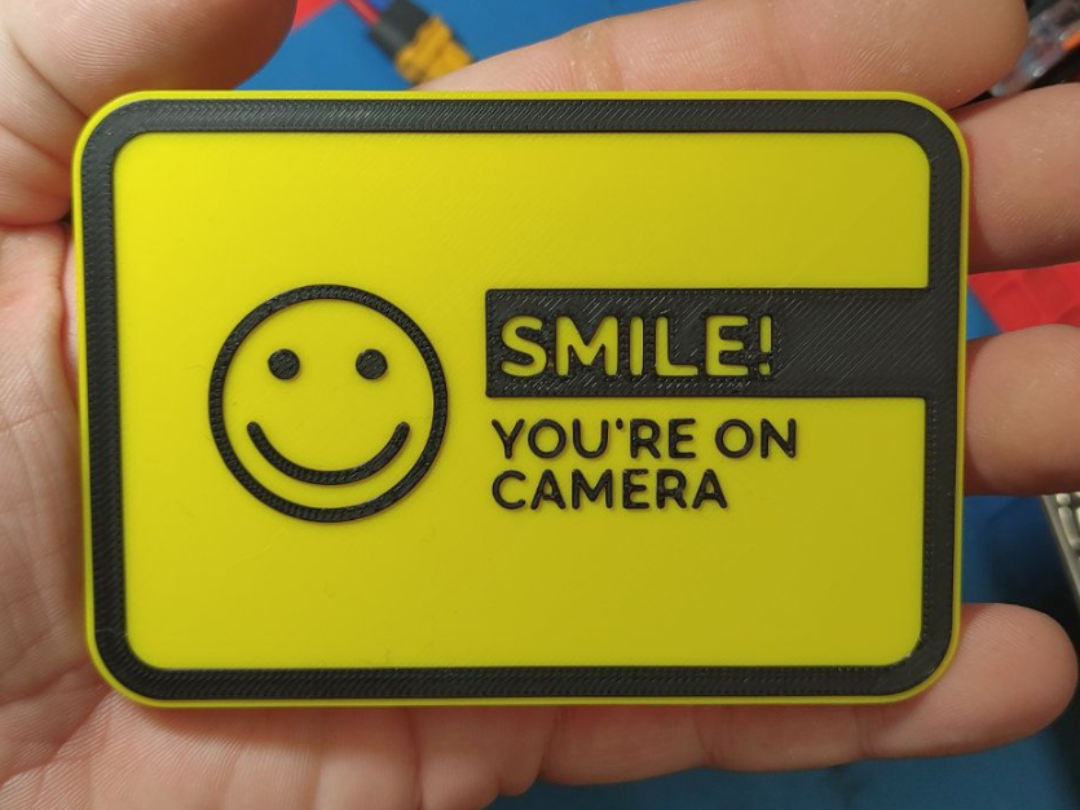 Smile you are on camera 3D model