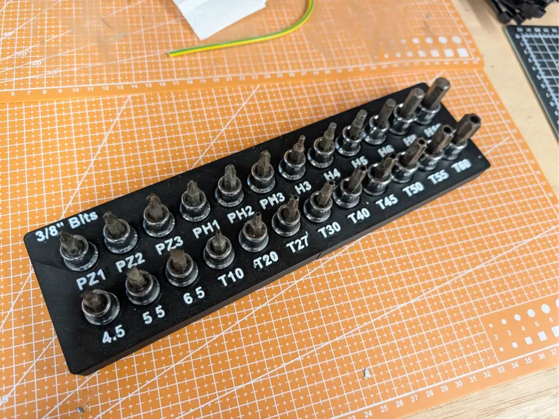 Halfords Advanced - 3/8" Bits - Gridfinity