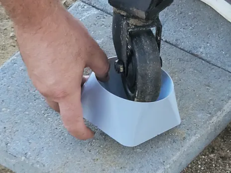 Wheel Chocks for my Pit Boss Pellet Smoker