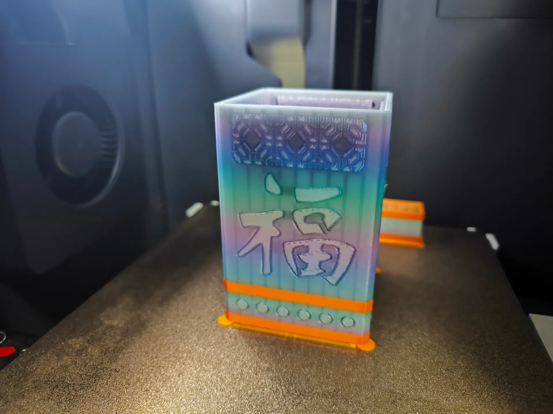 明中期镂雕工艺福禄寿喜笔筒【Chinese cultural pen holder