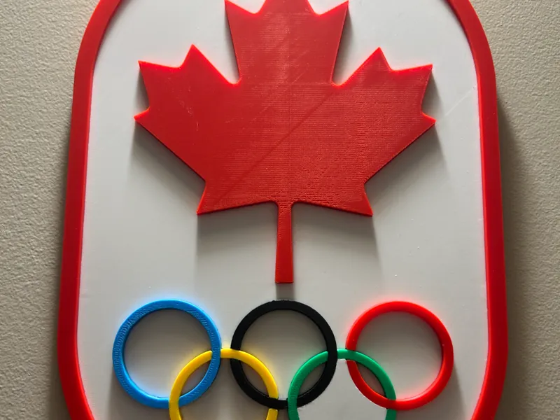 Team Canada Milan Olympics Sign