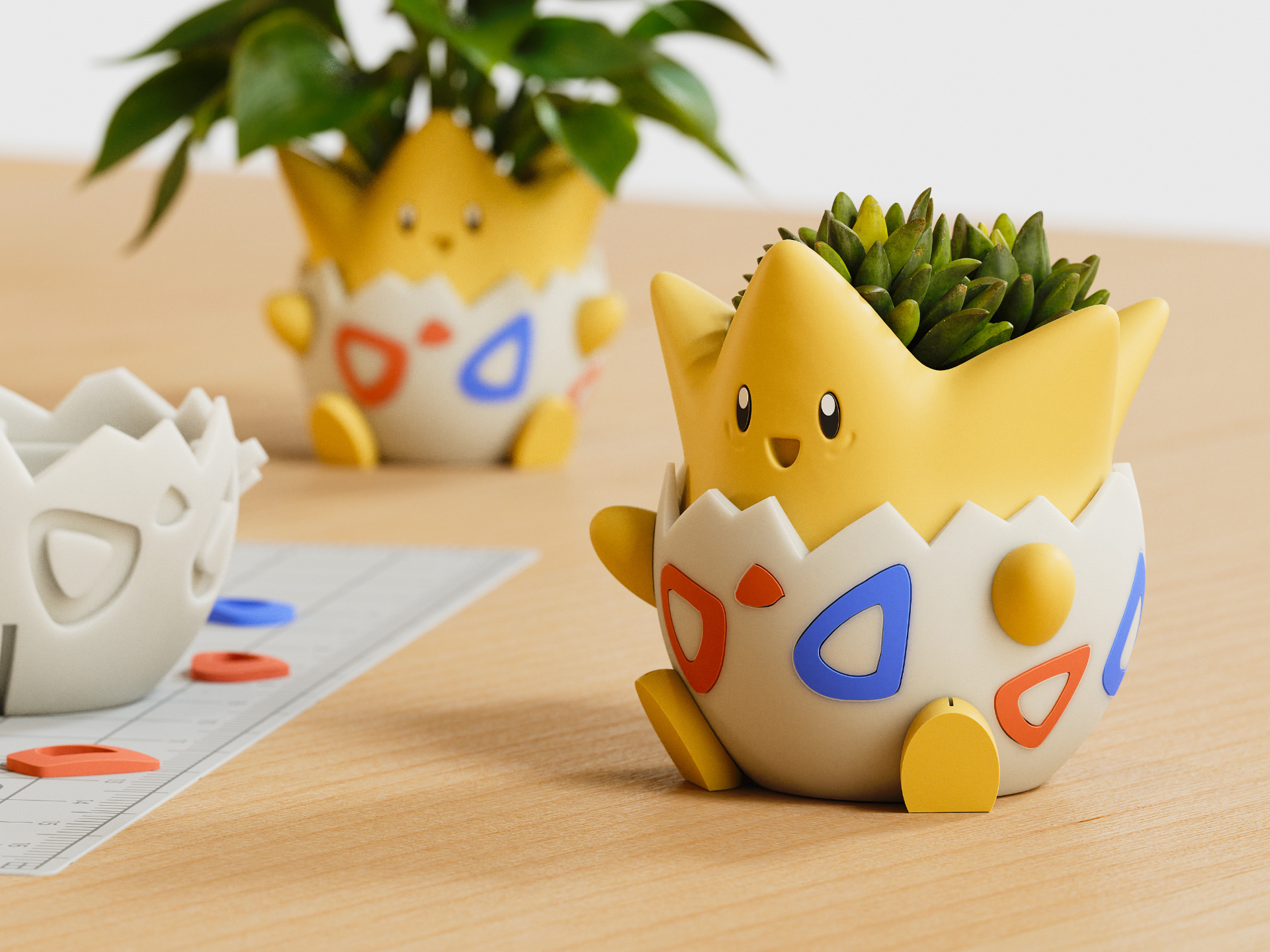 Togepi-Inspired Planter Vase