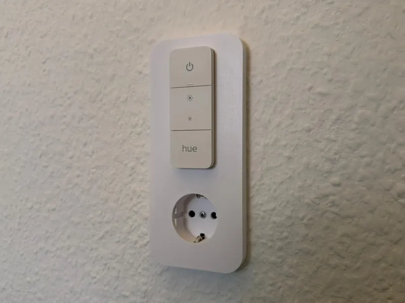 Philips Hue Switch Halterung mit Steckdose