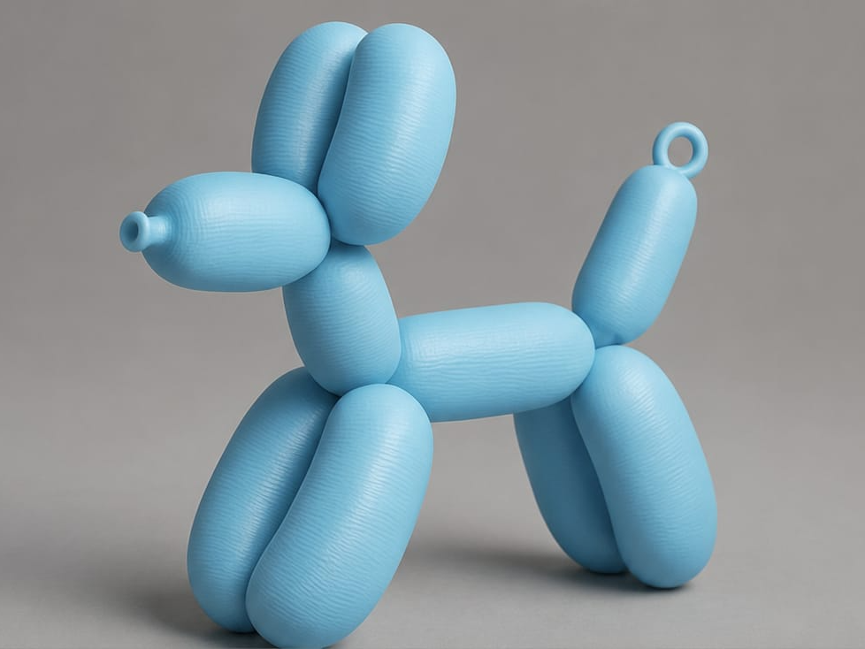 balloon dog keychain