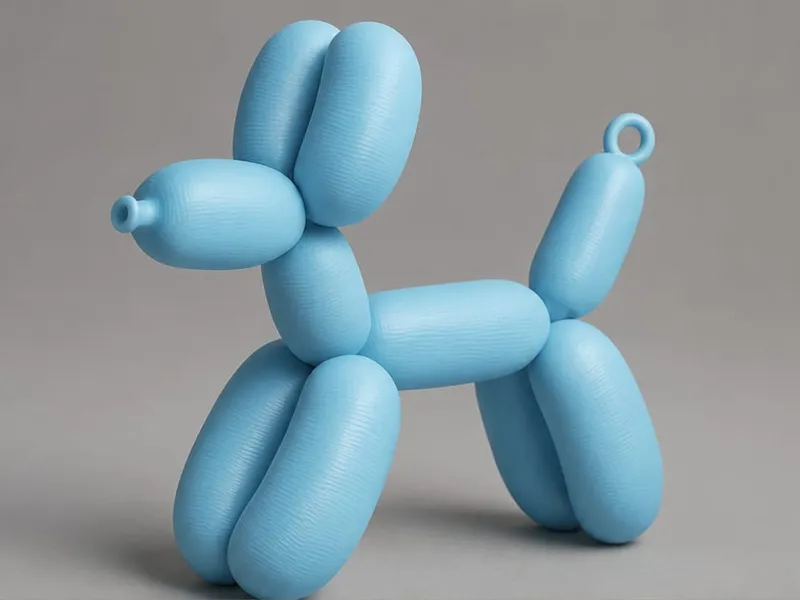 balloon dog keychain