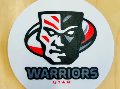 Utah Warriors Rugby Team Logo Coaster