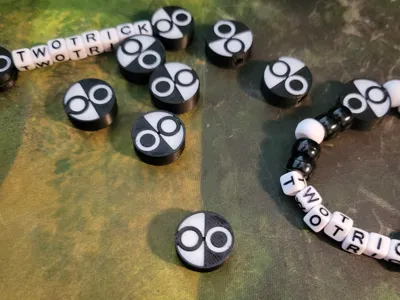 Kandi bead twotrick logo