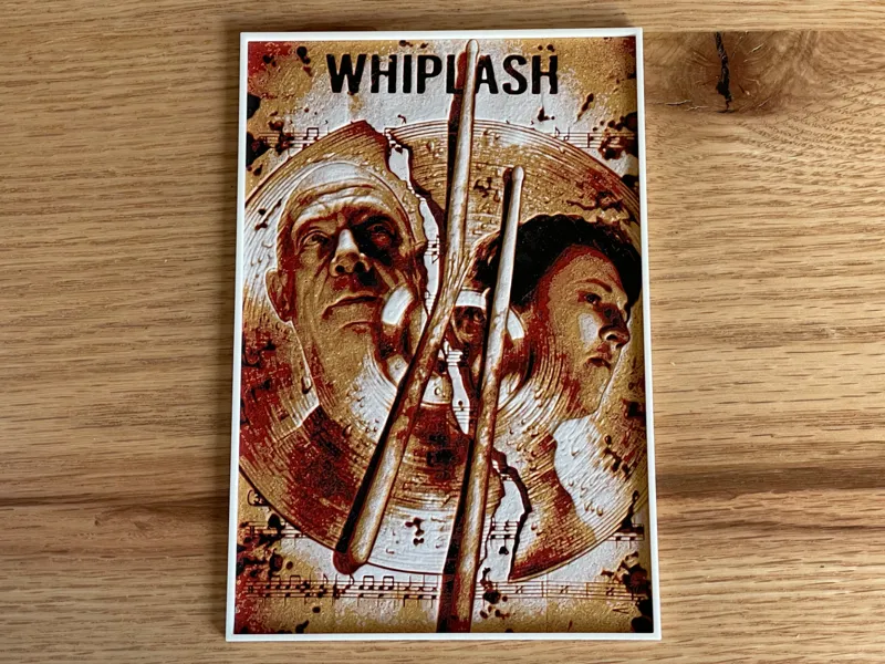 Whiplash (2014) Hueforge Movie Poster