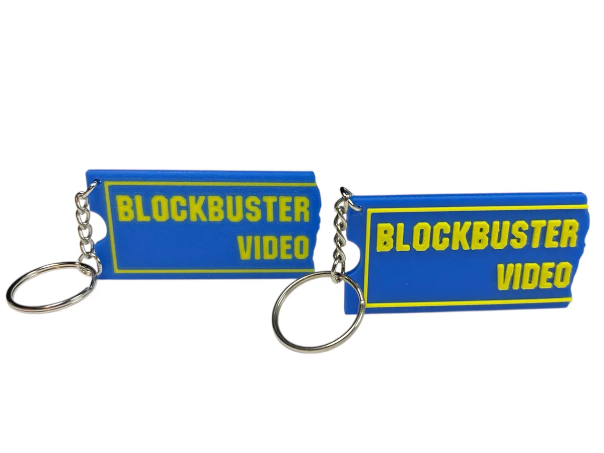 Blockbuster Video Keychain - Free 3D Print Model - MakerWorld