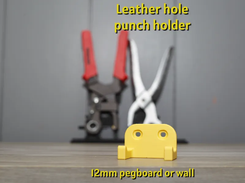 Leather Hole Punch Holder – Biltema Pegboard/Wall