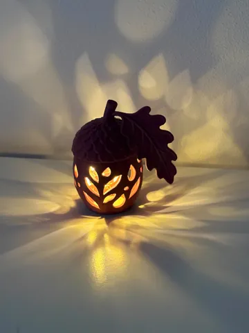 Accesorio de iluminación decorativa: Acorn Lantern with Oak Leaf – Autumn LED — vista de referencia 4