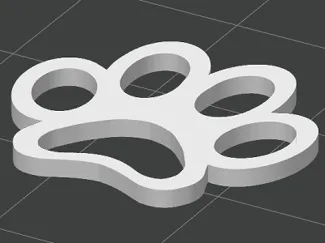 Cat Pawprint (test model)