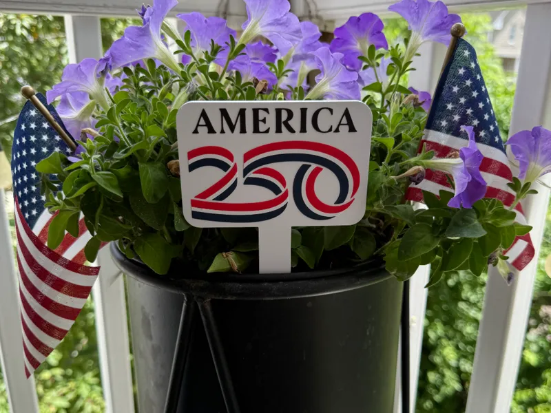 America 250 Garden Stake