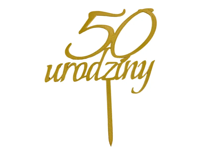 Cake decoration Topper 50 urodziny 